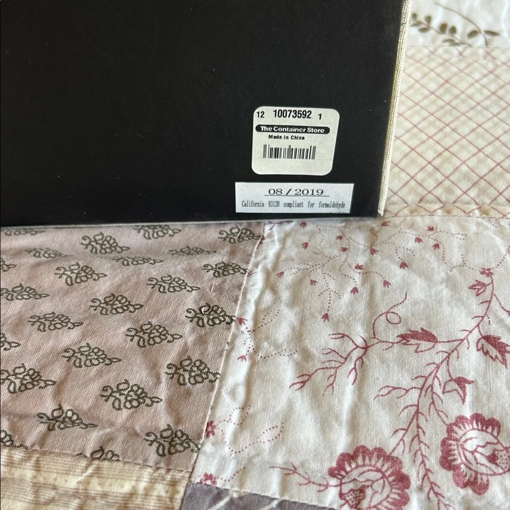 The Container Store Tan Fabric Storage Bin